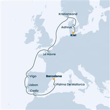 Costa Fascinosa - Španělsko, Portugalsko, Francie, Norsko, Dánsko, ... (z Barcelony)