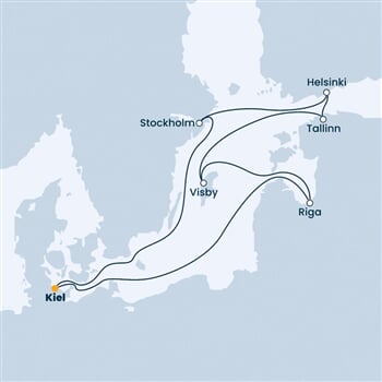 Trasa plavby CFS-KEL09090