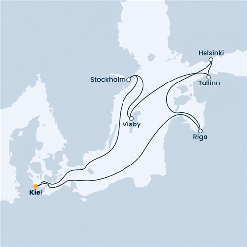 Trasa plavby CFS-KEL09088
