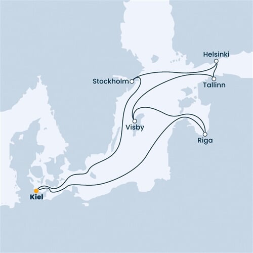 Trasa plavby CFS-KEL09090