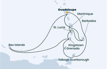 Costa Fascinosa - Nizozemské Antily, Sv.Vincenc a Grenadiny, Trinidad a Tobago (Pointe-a-Pitre)