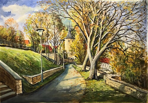 Vysoké Mýto - na hradbách, botanická zahrada