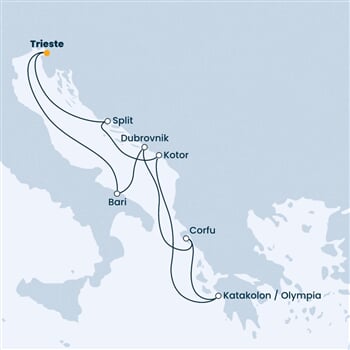 Trasa plavby CDE-TRS07A01