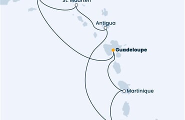Costa Diadema - Nizozemské Antily, Panenské o. (britské), Sv.Vincenc a Grenadiny (Pointe-a-Pitre)