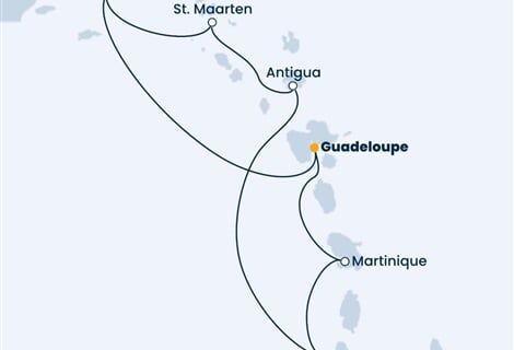 Costa Diadema - Nizozemské Antily, Panenské o. (britské), Sv.Vincenc a Grenadiny (Pointe-a-Pitre)