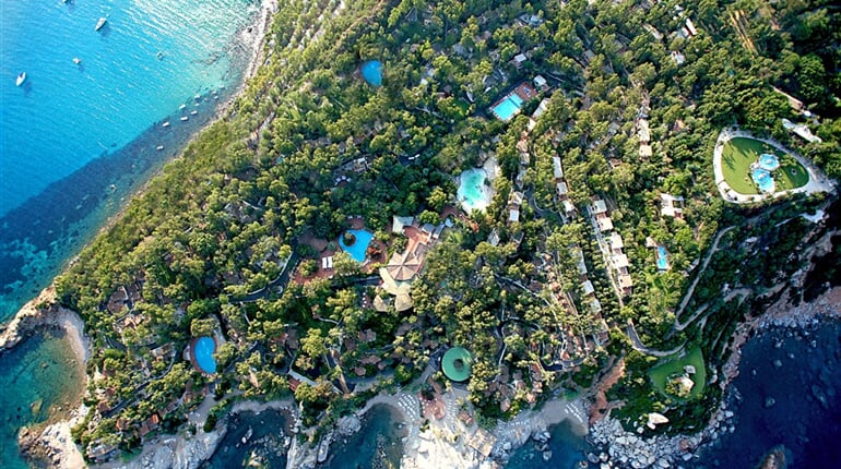 Poloostrov Arbatax Park Resort, Arbatax, Sardinie
