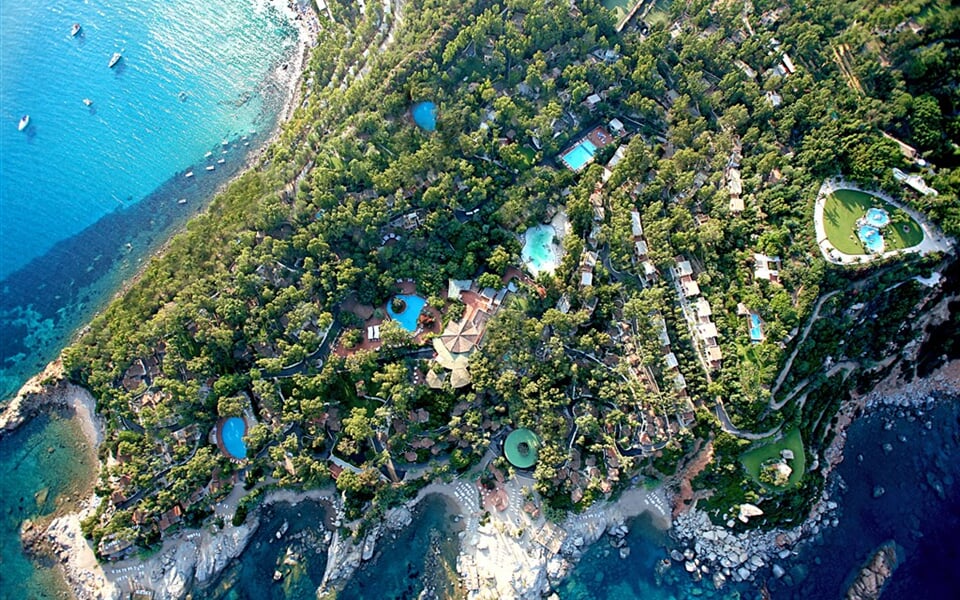 Poloostrov Arbatax Park Resort, Arbatax, Sardinie
