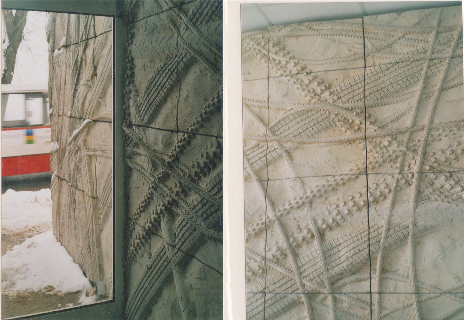 Radomír Dvořák (spoluautor ing. Vladimír Matějka): Křížem krážem aneb On The Road, 800 x 450cm + 300 cm v interiéru