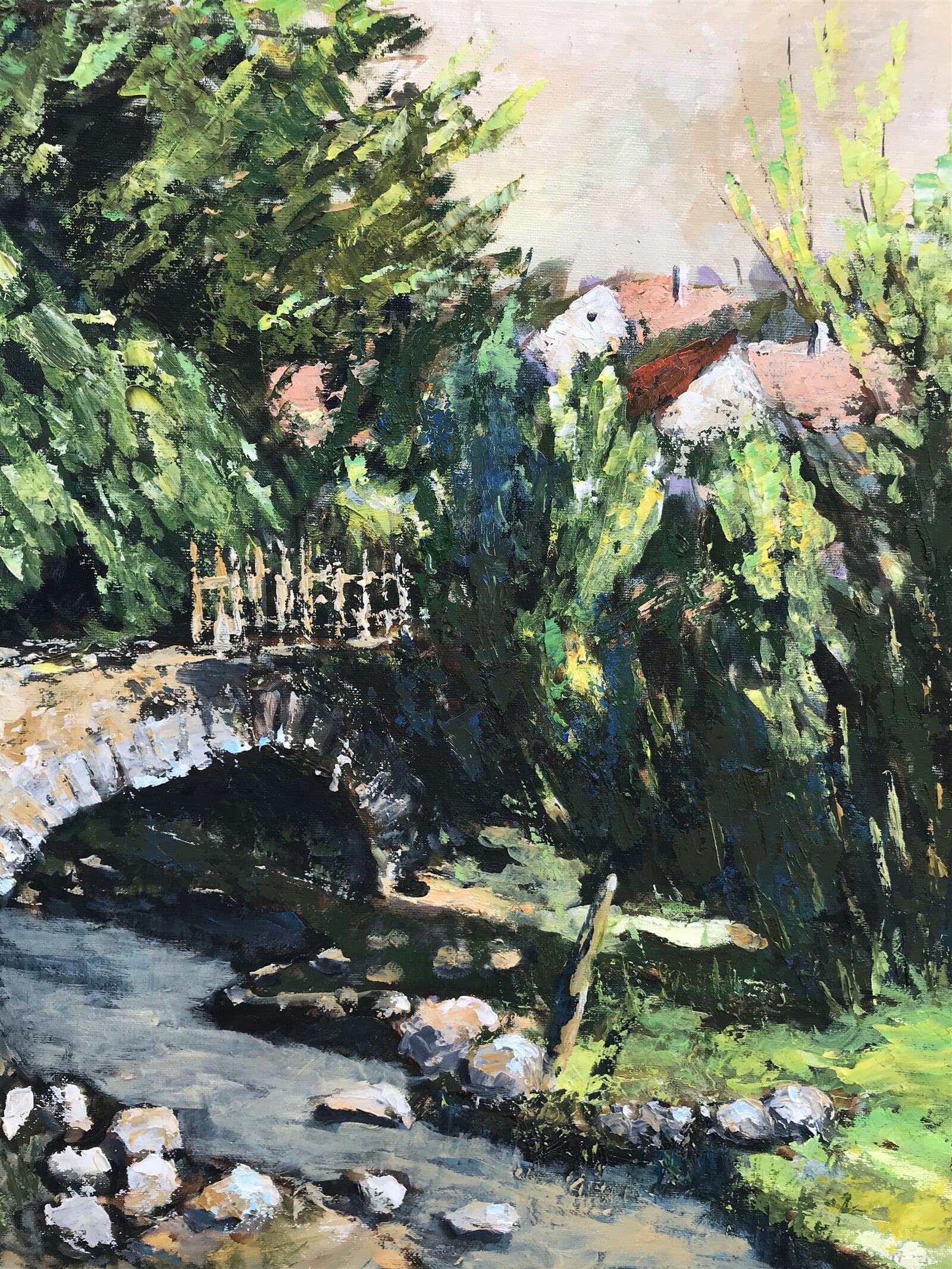 Radoslav Kočár: Starý mostek, 50 × 45 cm