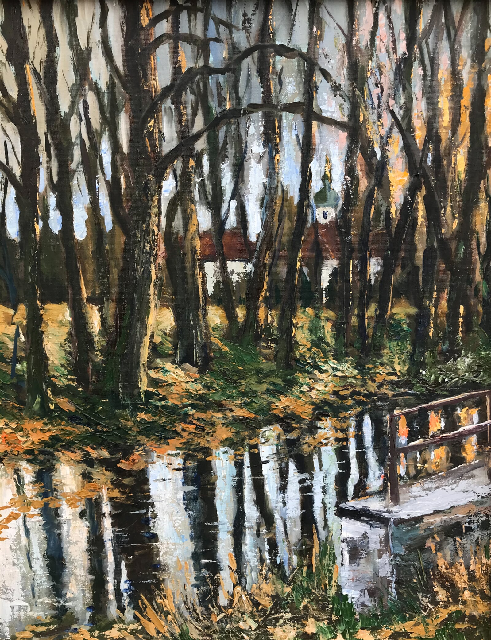 Radoslav Kočár: Podvečer na Malé Hané, 50 × 40 cm