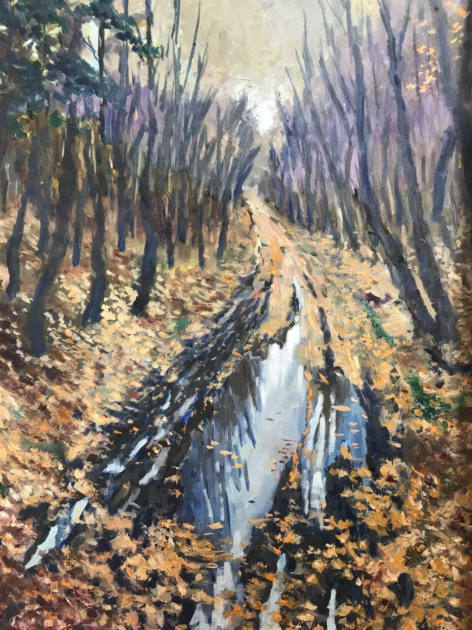 Radoslav Kočár: Dešťový podzim, 50 × 40 cm