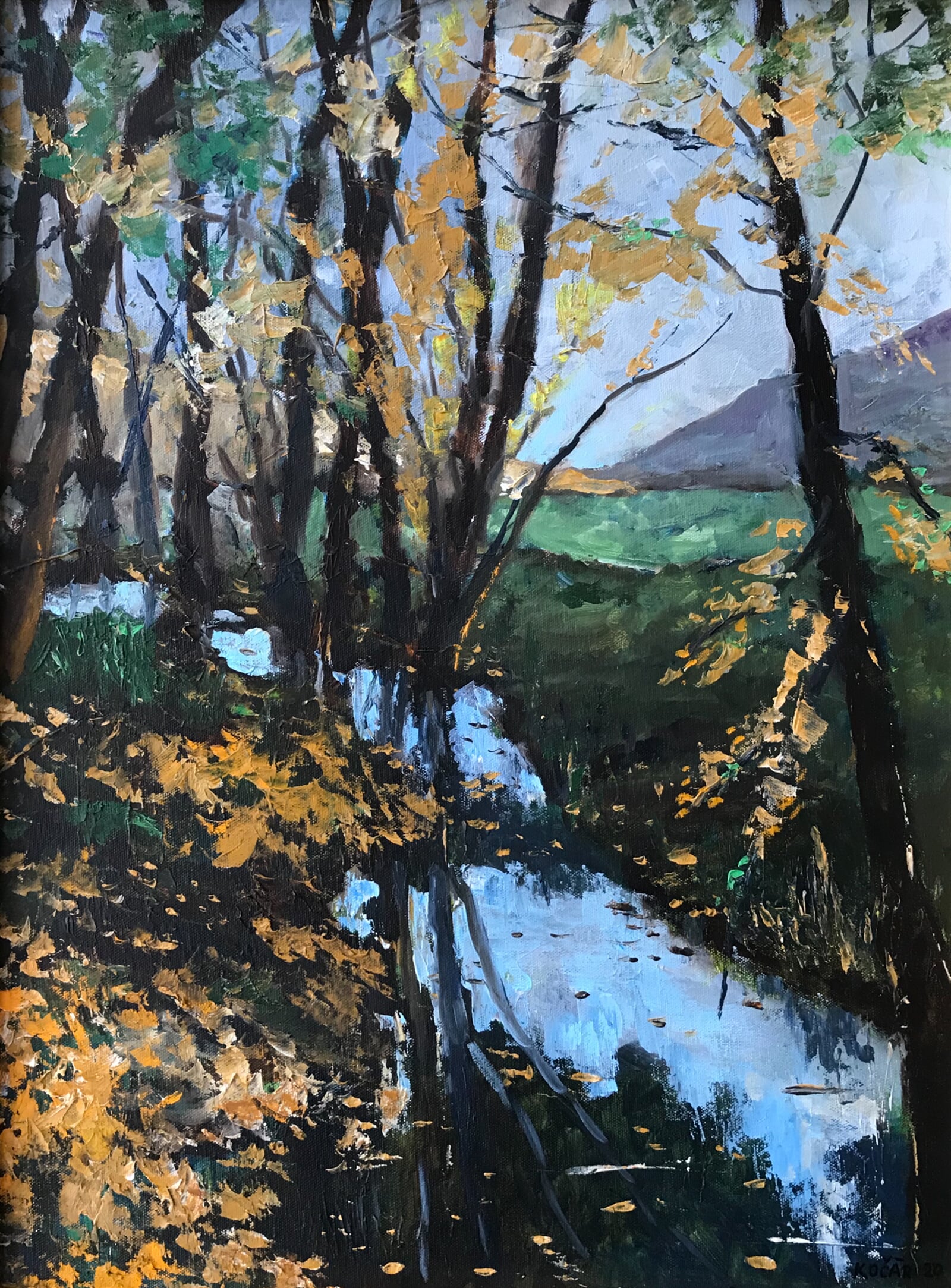Radoslav Kočár: Rakovecké údolí, 60 × 45 cm