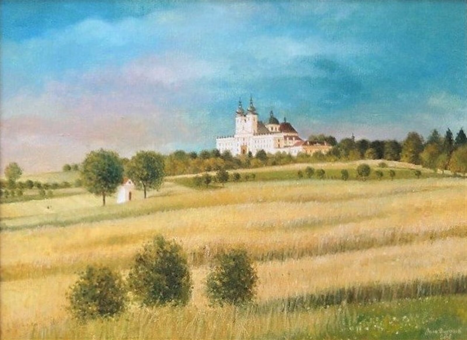 Jana Bayerová: Svatý Kopeček u Olomouce, 65 × 80 cm