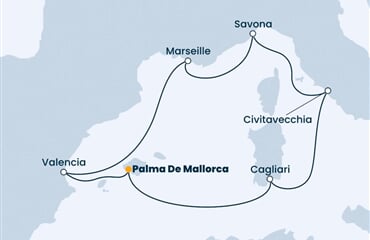 Costa Diadema - Španělsko, Francie, Itálie (Palma de Mallorca)