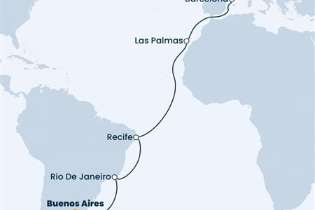 Costa Fascinosa - Argentina, Brazílie, Španělsko, Francie (Buenos Aires)