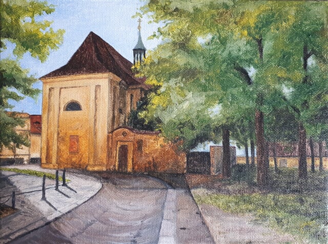 Románský farní kostel sv. Kosmy a Damiána v Podskalí