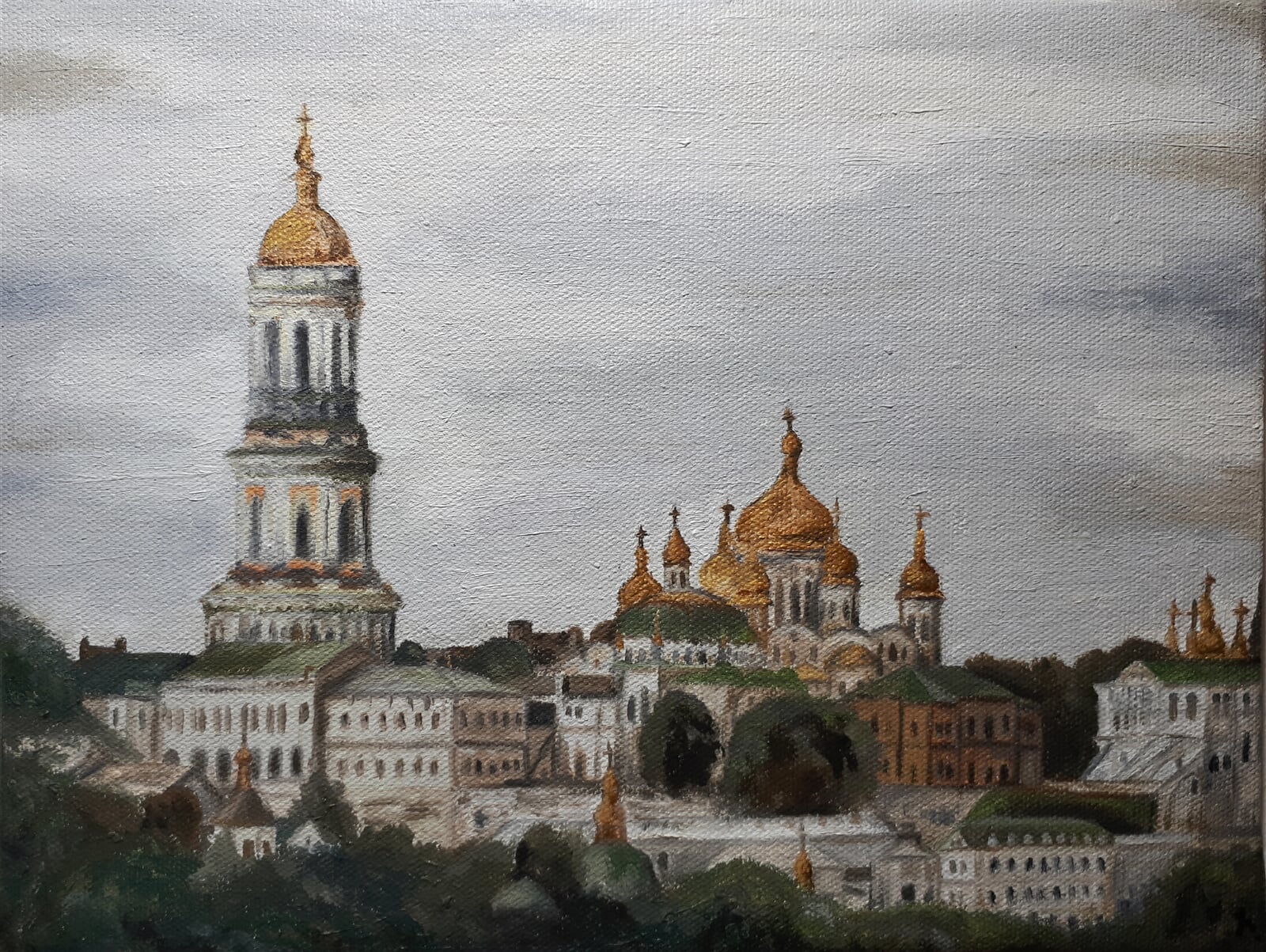 Jakub Neumann: Kyjevskopečerská lávra v Kyjevě, 20 × 30 cm