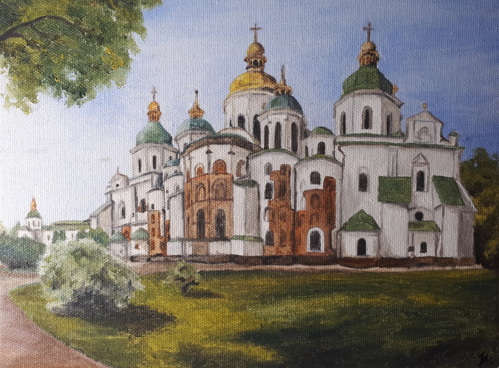 Jakub Neumann: Katedrála svaté Sofie v Kyjevě, 17 × 24 cm