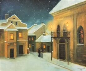 Boskovice, Zimní večer u synagogy