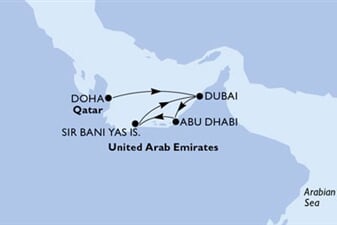 MSC World Europa - Katar, Arabské emiráty (Dauhá)