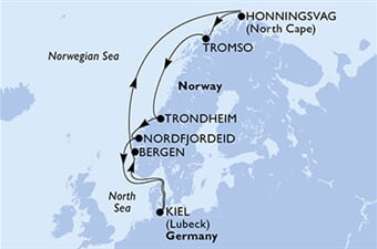 MSC Fantasia - Německo, Norsko (z Kielu)