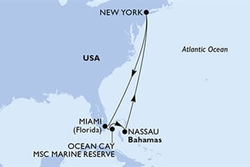MSC Meraviglia - USA, Bahamy (z New Yorku)