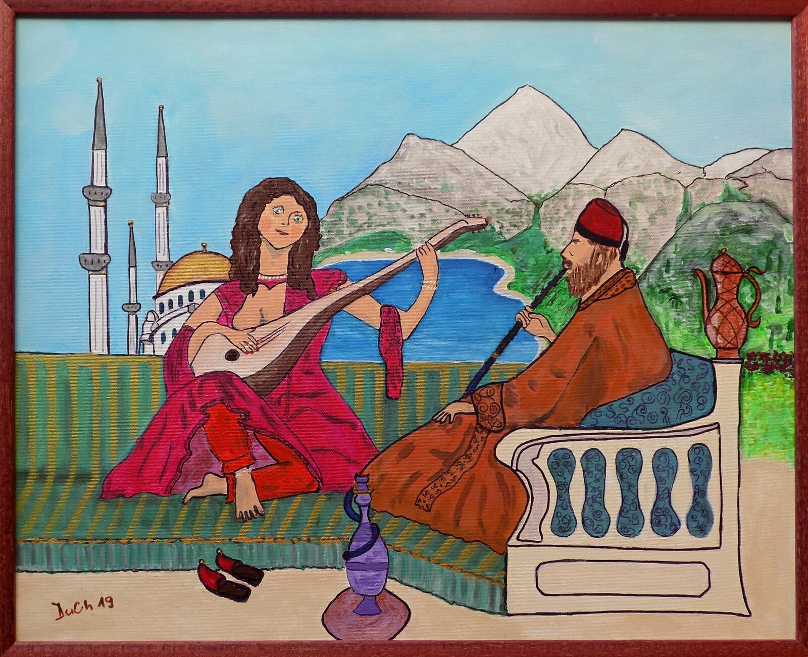 DUŠAN CHALOUPKA: NÁVŠTĚVA TURECKA, 35 × 45 cm