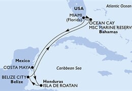 MSC Divina - USA, Bahamy, Mexiko, Honduras, Belize (z Miami)