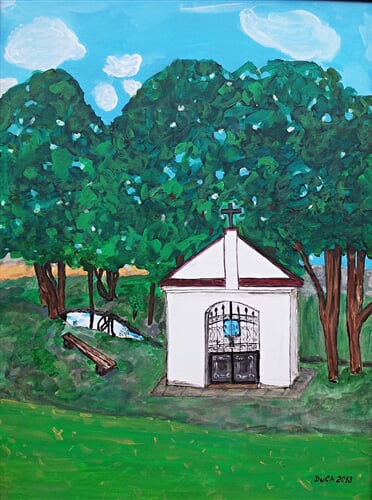 36  CHAPEL OF ST ODILIE  Kaplička Sv.Otylky FRONT SIDE PŘEDNÍ ČÁST