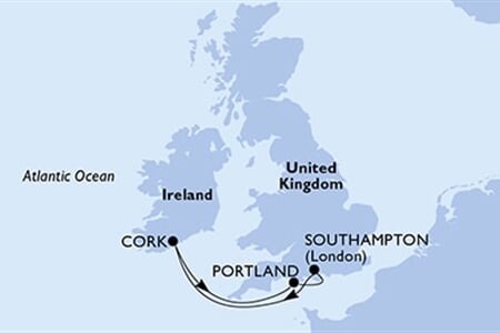 MSC Virtuosa - Velká Británie, Irsko (ze Southamptonu)