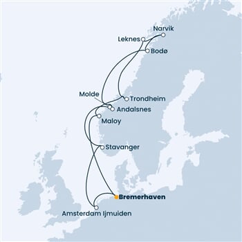 Trasa plavby CFA-BRV14048