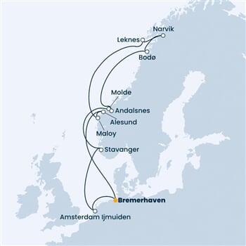 Trasa plavby CFA-BRV14049