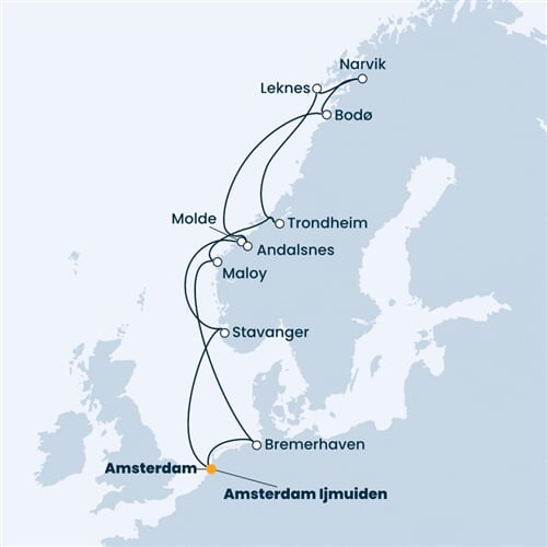 Trasa plavby CFA-IJM14031