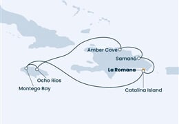 Costa Pacifica - Dominikán.rep., Jamajka (z La Romana)