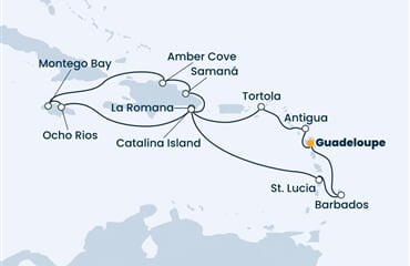 Costa Pacifica - Nizozemské Antily, Panenské o. (britské), Dominikán.rep., Jamajka (Pointe-a-Pitre)