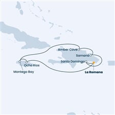 Costa Pacifica - Dominikán.rep., Jamajka (z La Romana)