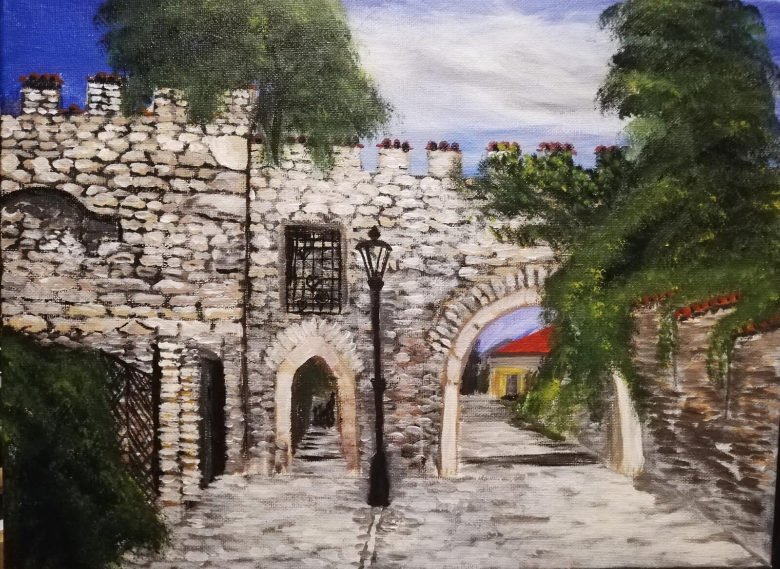 Renata Richenza Reichelová: Pod Vlašským dvorem, 30 × 40 cm