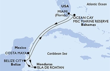 MSC Divina - USA, Mexiko, Honduras, Belize, Bahamy (z Miami)