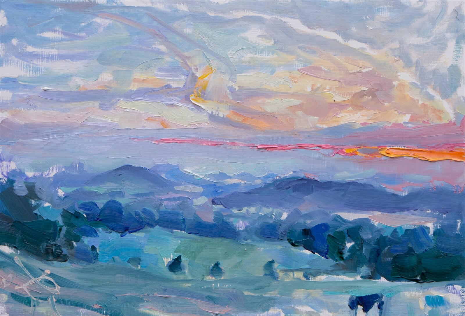 Adéla Topolová: Čára, 17 × 25 cm