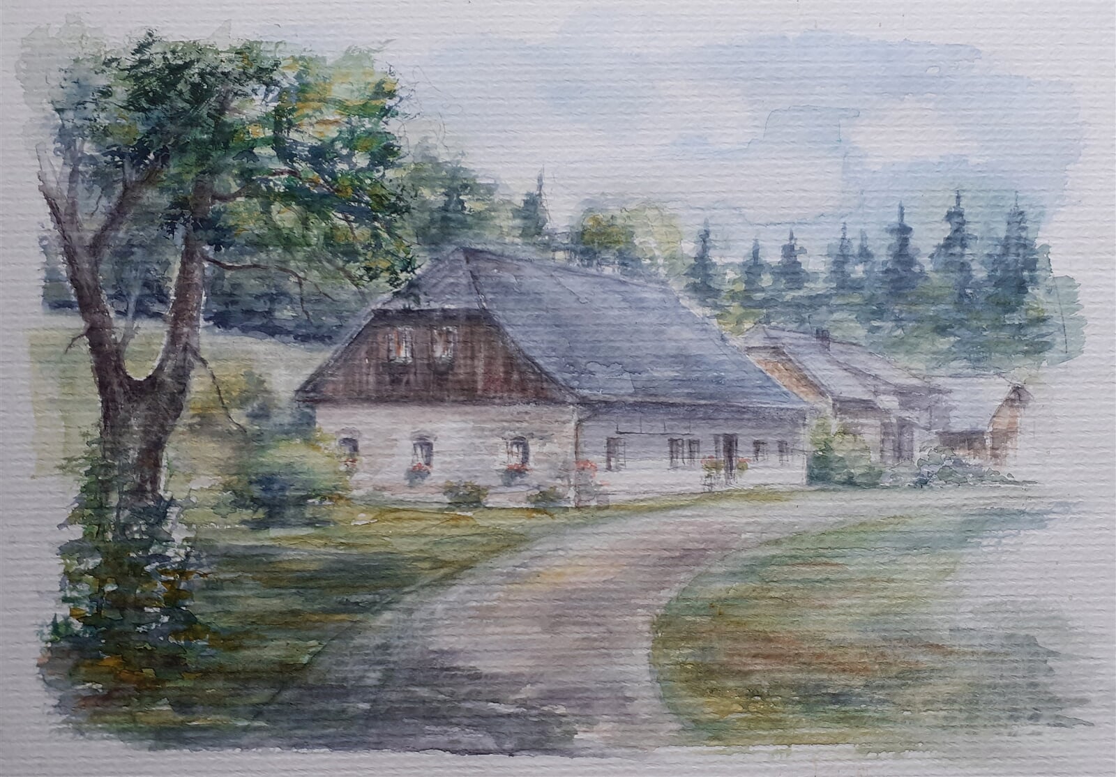 Jiří Koptík: Nová Hůrka, 30 × 40 cm