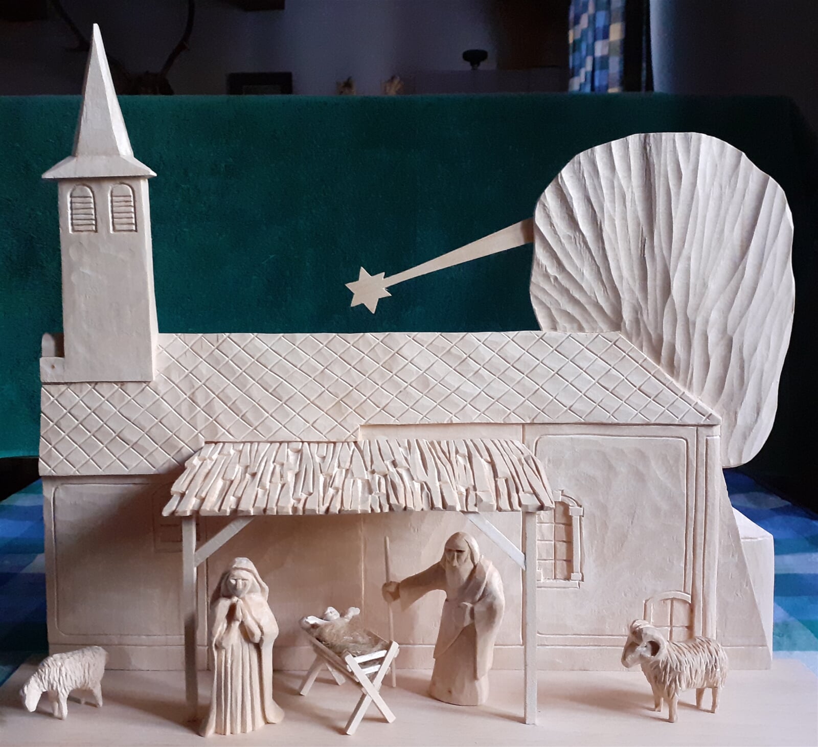 Jiří Koptík : Dlouhoveský betlém, 30 × 50 cm