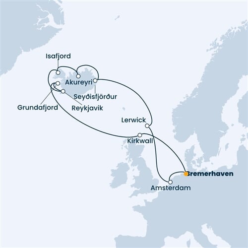Trasa plavby CFA-BRV13014