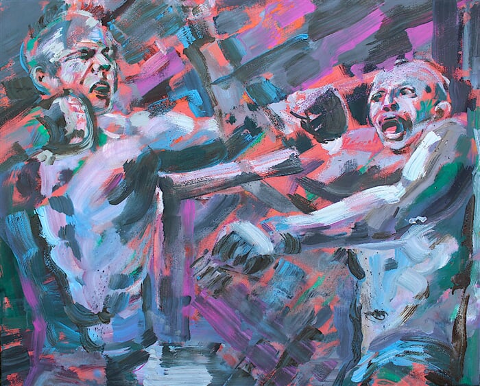 mma serie (p. costa x y. romero)   akryl, plátno, 120 x 150 cm, 2022