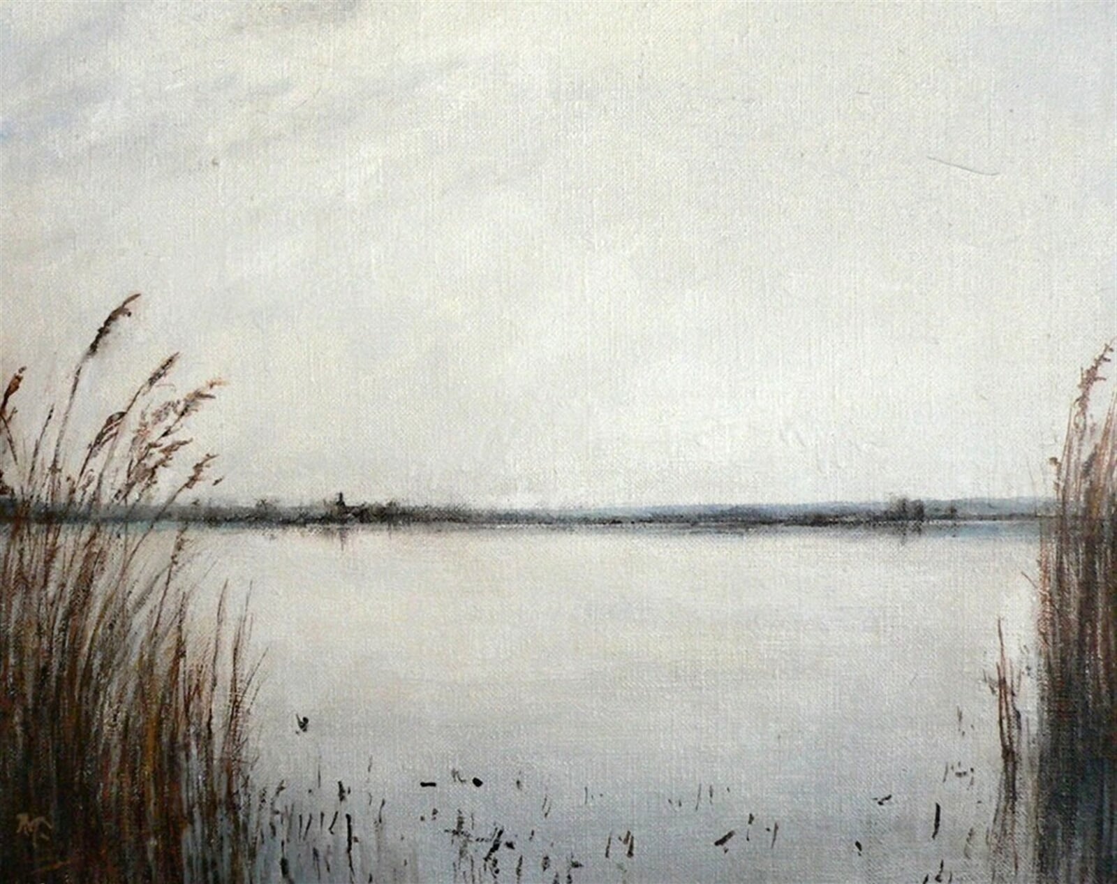 Richard Tribula: Předjaří u Mušova, 35 × 45 cm