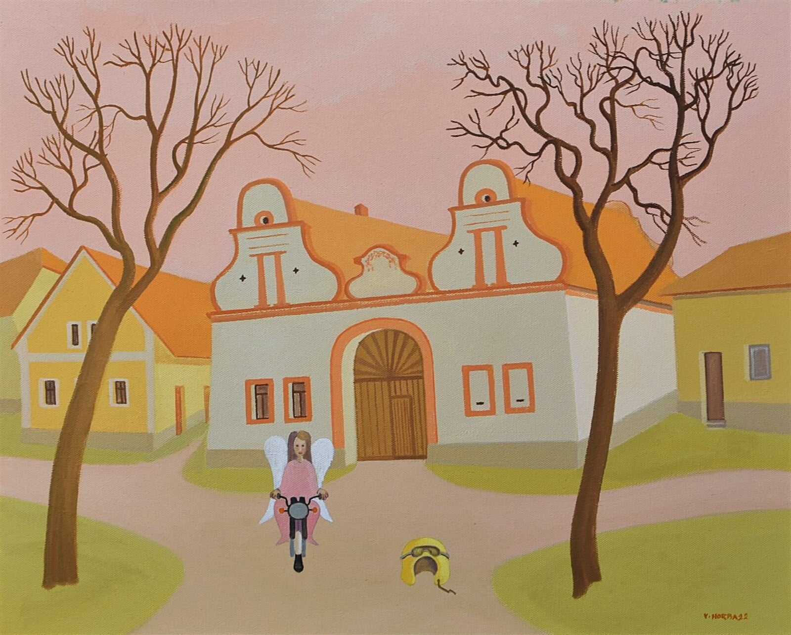 Valentin Horba: Jinín, 40 × 50 cm