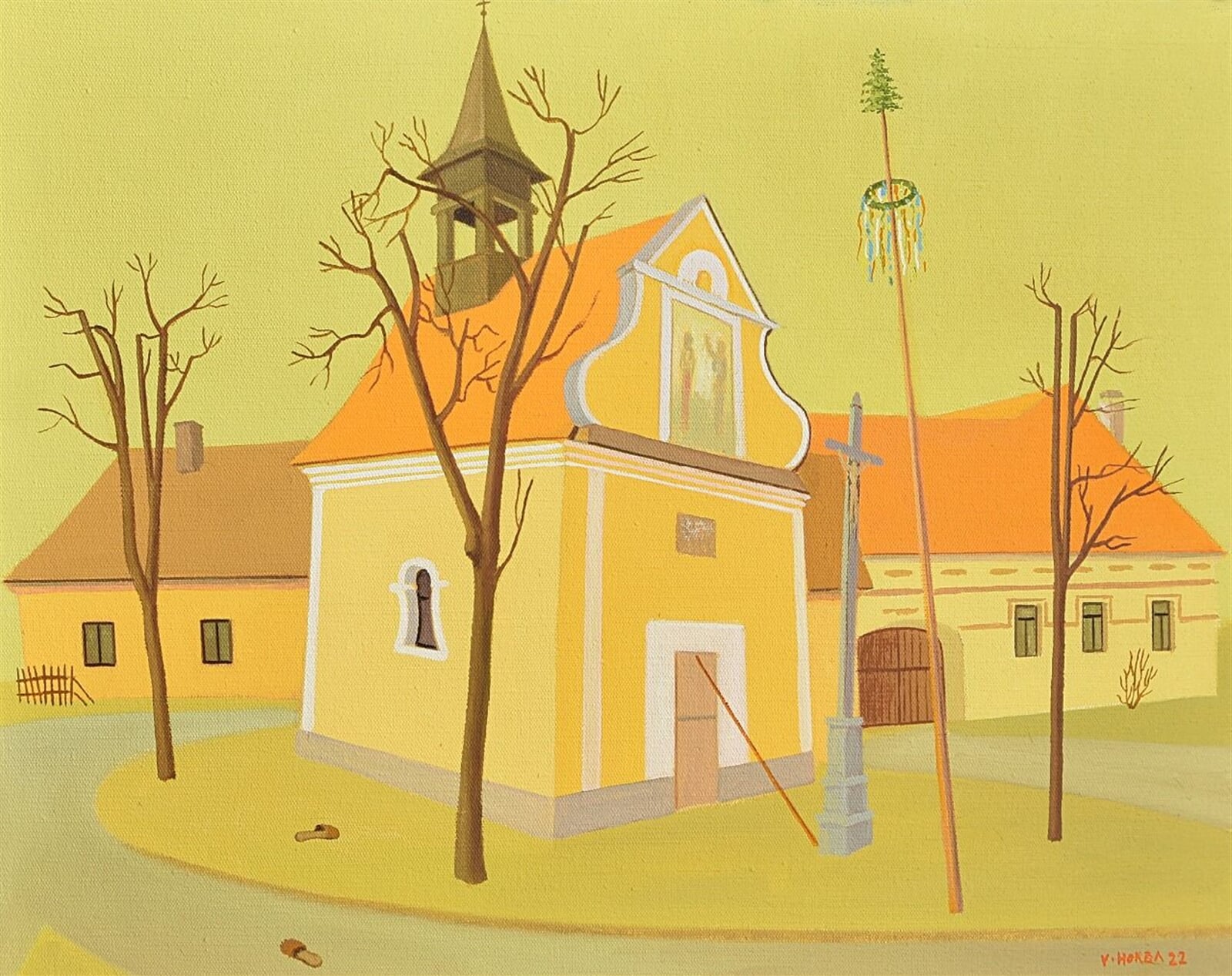 Valentin Horba: Kuřimany, 40 × 50 cm