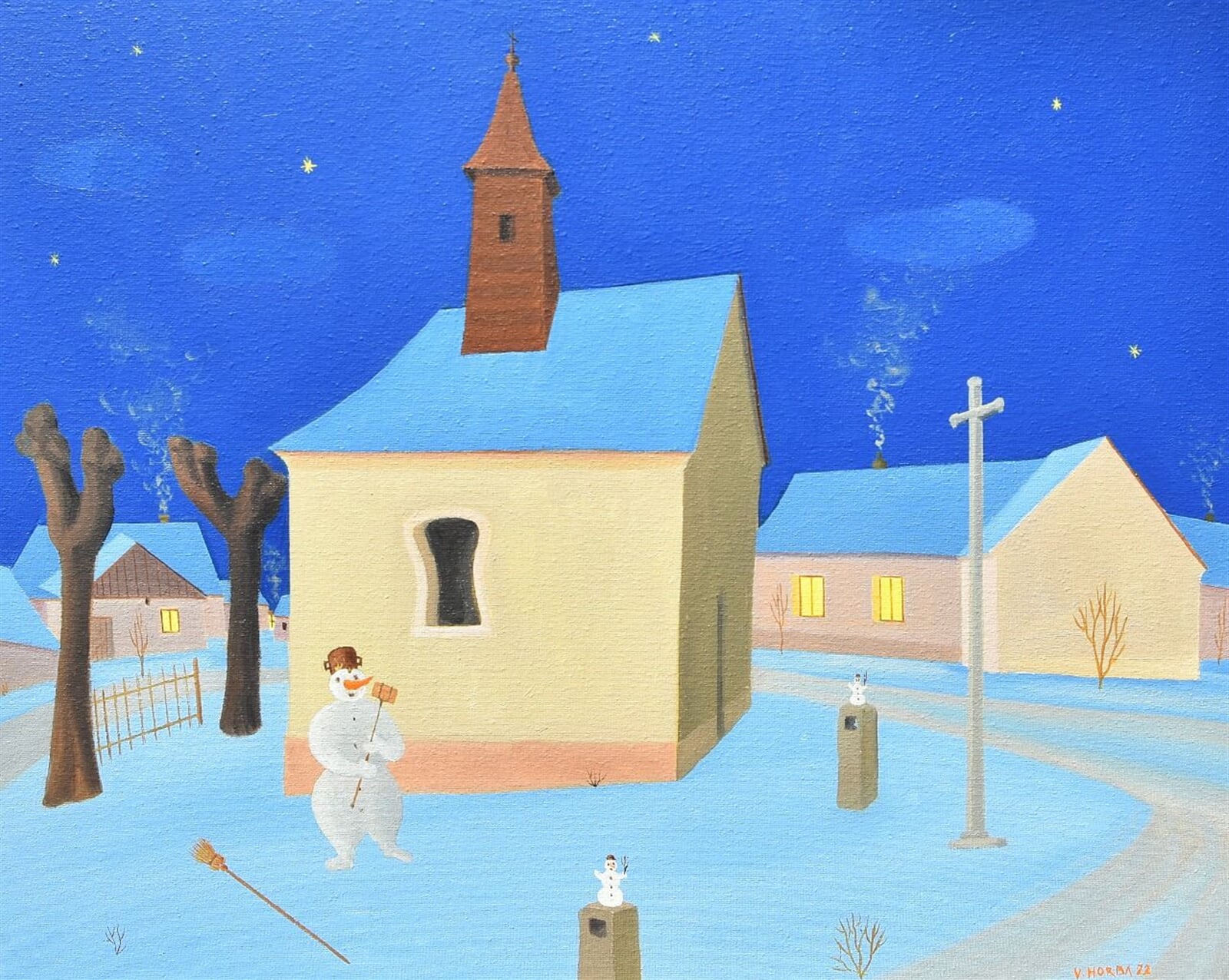 Valentin Horba: Milejovice, 40 × 50 cm