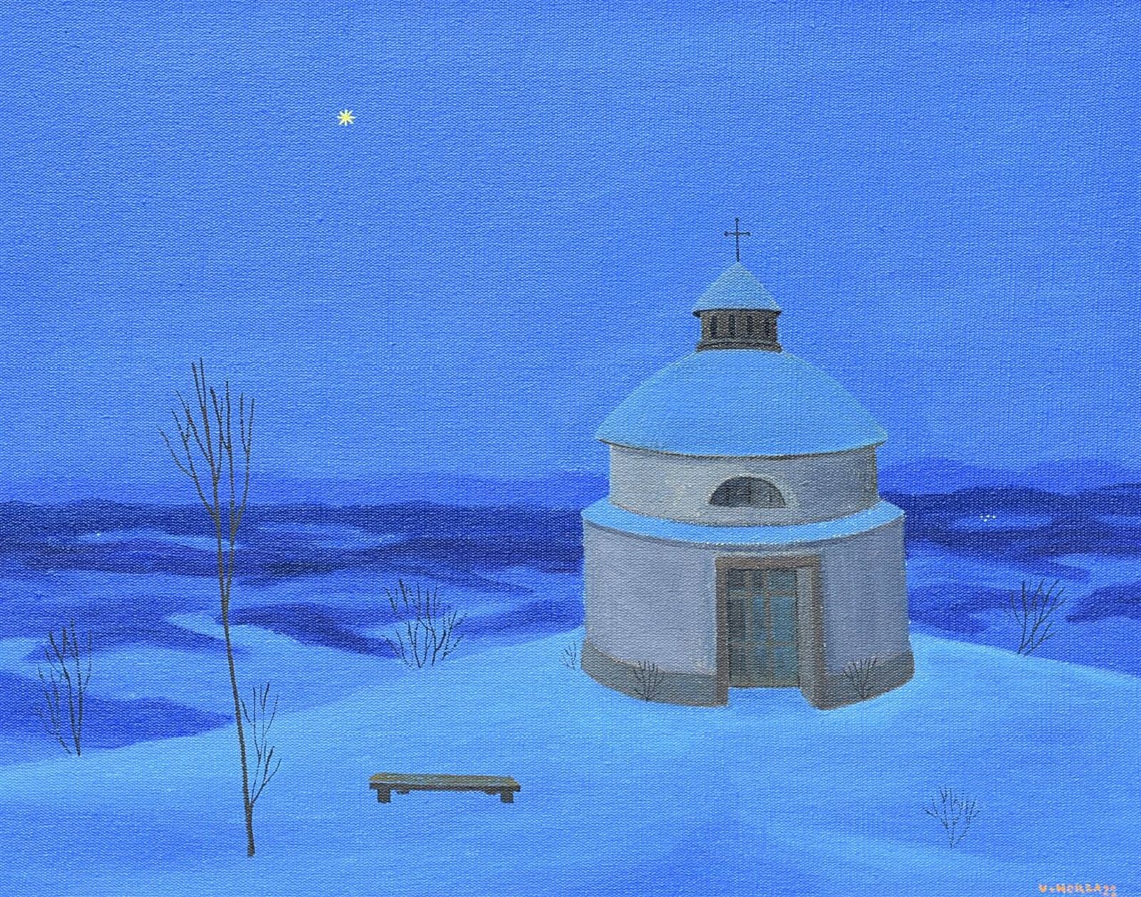 Valentin Horba: Na Javorníku, 40 × 50 cm