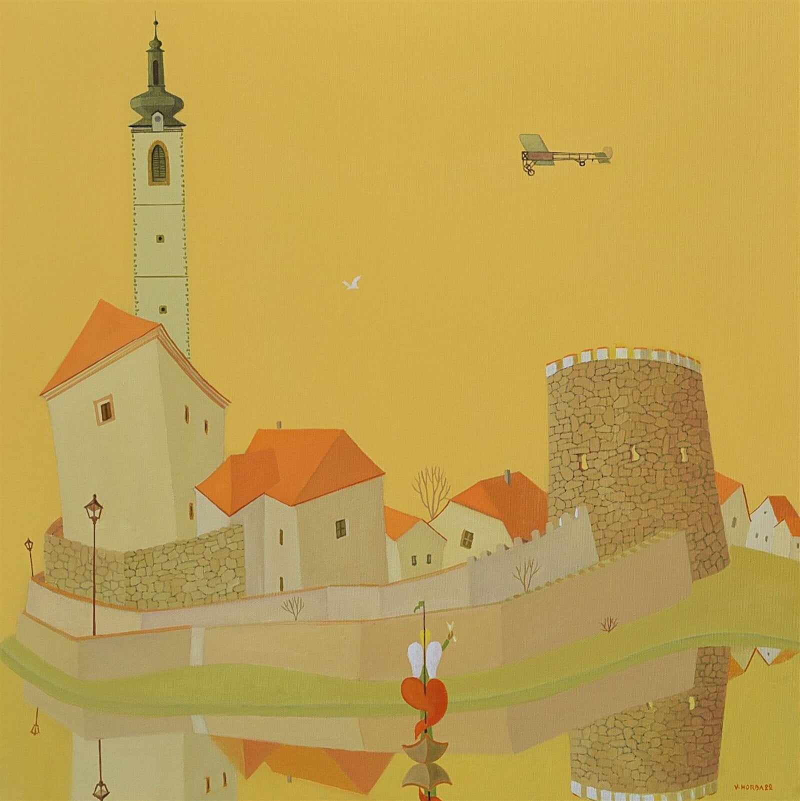 Valentin Horba: Písek, 50 × 50 cm