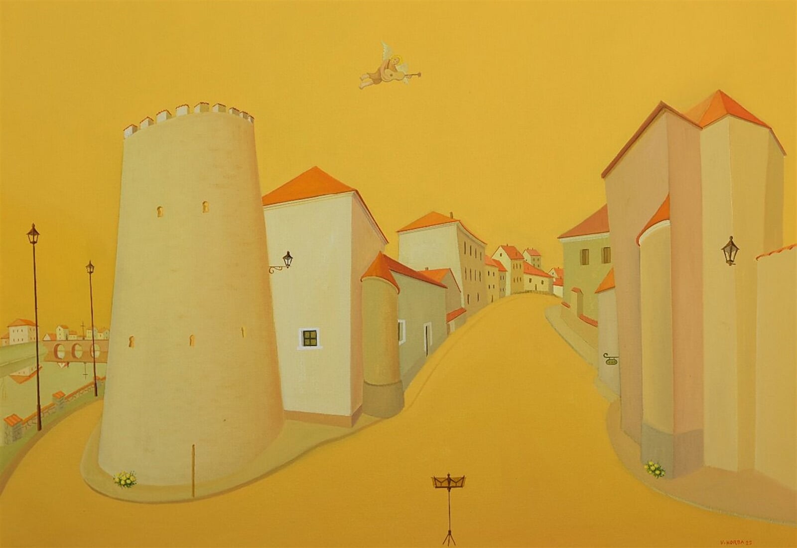 Valentin Horba: Písek, 80 × 100 cm